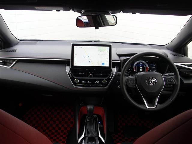 カローラスポーツ G Z LEDライト 衝突被害軽減ブレーキ オートクルーズ ハーフレザーシート バックモニタ- 点検記録簿 オートエアコン 横滑り防止機能 キーレス ナビ&TV エアバッグ ABS ワンオーナー 盗難防止装置(2枚目)