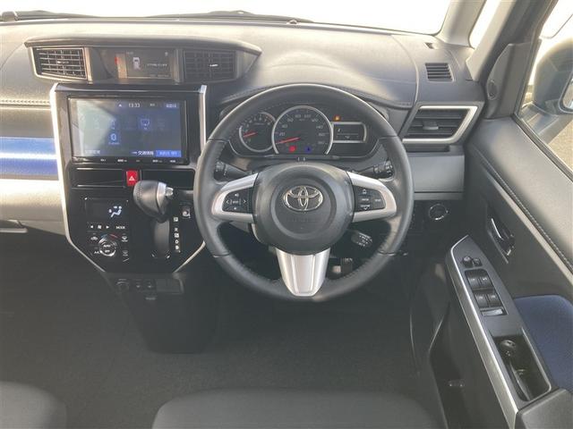 ルーミー カスタムＧ－Ｔ　助手席エアバック　両側オートスライドドア　スマートキープッシュスタート　ＬＥＤライト　１オーナー　横滑り防止機能　クルコン　点検記録簿　ＥＴＣ付　アルミホイール　キーレス　ＤＶＤ　ドラレコ　ナビ＆ＴＶ（5枚目）