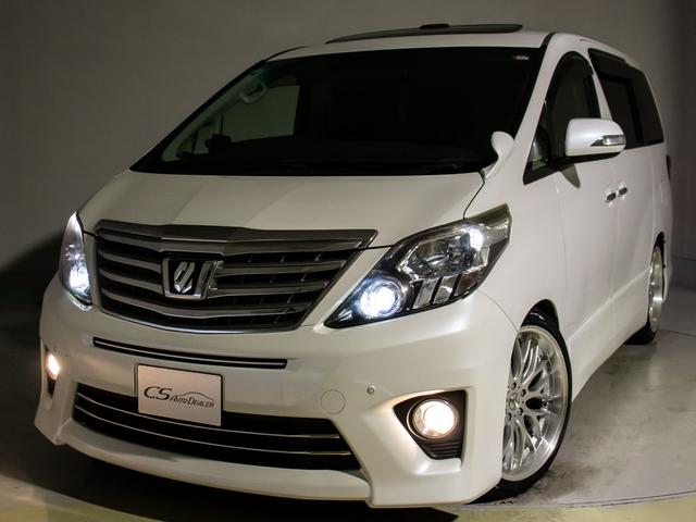 アルファード ２４０Ｓ　（禁煙車）（サンルーフ）（社外２０インチアルミ＆ダウンサス）（両側自動ドア）純正ＨＤＤナビ／後席モニター／バックカメラ／クリアランスソナー／ビルトインＥＴＣ／Ｂｌｕｅｔｏｏｔｈ接続／フルセグＴＶ／（13枚目）