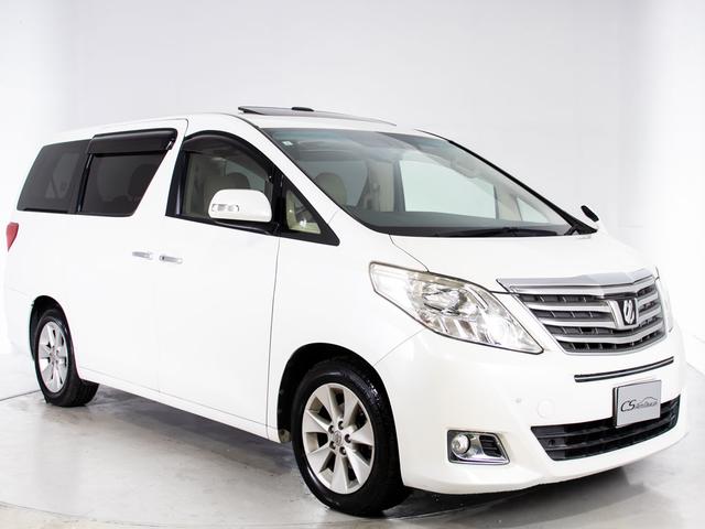 アルファード 240G (禁煙ワンオーナー車)(点検記録簿8枚)(サンルーフ)(後席モニター)両側自動ドア/パワーバックドア/ストラーダナビ/バックカメラ/クルーズコントロール/クリアランスソナー/パワーシート/シートメモリ(14枚目)