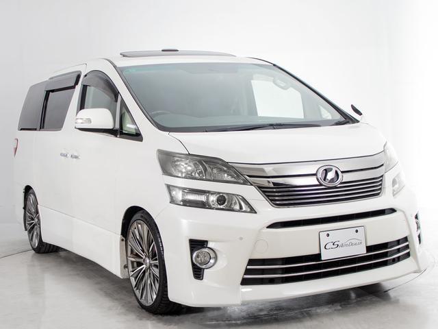 ヴェルファイア 2.4Z (点検記録簿7枚)(ツインサンルーフ)(社外20インチアルミ&車高調)(両側自動ドア)後席モニター/純正HDDナビ/バックカメラ/黒革調シートカバー/クルーズコントロール/クリアランスソナー/(11枚目)