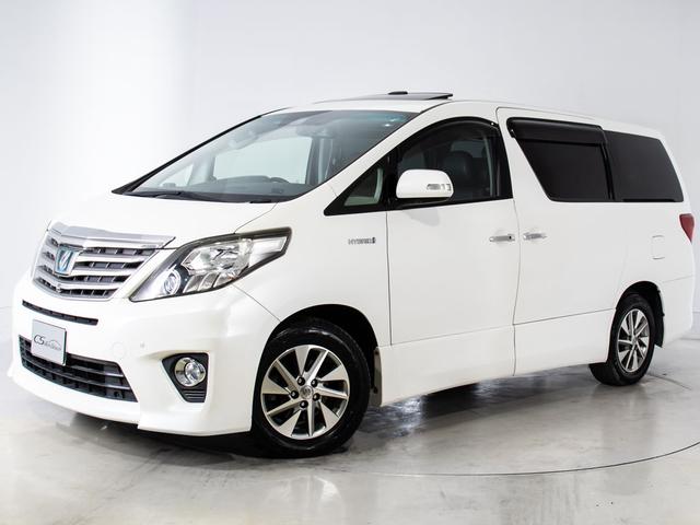 アルファードハイブリッド ＳＲ　プレミアムシートパッケージ　（サンルーフ）（プレミアムサウンド）（黒本革）（冷暖房シート）全方位カメラ／後席モニター／前車追従レーダークルーズ／衝突被害軽減装置／車線逸脱防止装置／両側自動ドア／パワーバックドア／（11枚目）