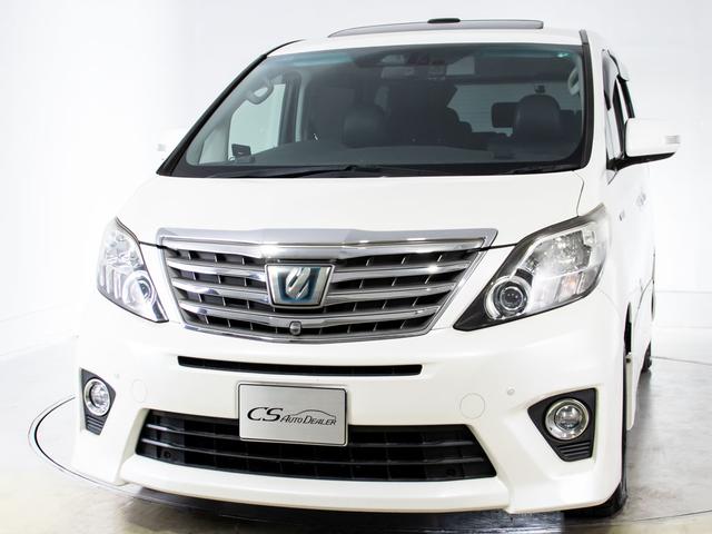 アルファードハイブリッド ＳＲ　プレミアムシートパッケージ　（サンルーフ）（プレミアムサウンド）（黒本革）（冷暖房シート）全方位カメラ／後席モニター／前車追従レーダークルーズ／衝突被害軽減装置／車線逸脱防止装置／両側自動ドア／パワーバックドア／（13枚目）