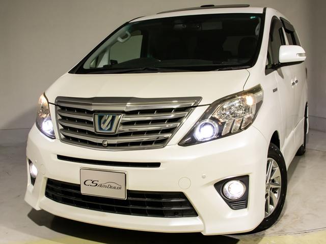 アルファードハイブリッド ＳＲ　プレミアムシートパッケージ　（サンルーフ）（プレミアムサウンド）（黒本革）（冷暖房シート）全方位カメラ／後席モニター／前車追従レーダークルーズ／衝突被害軽減装置／車線逸脱防止装置／両側自動ドア／パワーバックドア／（14枚目）