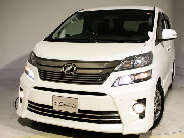 ヴェルファイア ２．４Ｚ　（禁煙車）（点検記録簿１０枚）（４ＷＤ）（エンジン対策済み）８人乗りフルフラットシート／ダウンサス／黒革調シートカバー／純正ＳＤナビ／後席モニター／両側自動ドア／バックカメラ／クリアランスソナー／（14枚目）