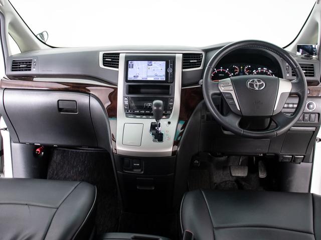 ヴェルファイア ２．４Ｚ　（禁煙車）（点検記録簿１０枚）（４ＷＤ）（エンジン対策済み）８人乗りフルフラットシート／ダウンサス／黒革調シートカバー／純正ＳＤナビ／後席モニター／両側自動ドア／バックカメラ／クリアランスソナー／（33枚目）