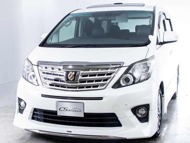 アルファード ２４０Ｓ　タイプゴールドＩＩ　（禁煙車）（モデリスタフルエアロ）（サンルーフ）（純正９型ナビ）後席モニター／両側自動ドア／パワーバックドア／専用黒ハーフレザーシート／ＡＣ１００Ｖ電源／クルーズコントロール／クリアランスソナー／（14枚目）