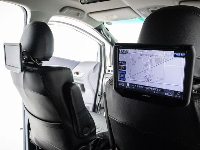 アルファード ２４０Ｓ　プライムセレクションＩＩ　（禁煙車）（アルパインＢＩＧ－Ｘ１０型ナビ）（後席モニター）（黒革調シートカバー）両側自動ドア／パワーバックドア／バックカメラ／車高調／クリアランスソナー／コンビハンドル／ビルトインＥＴＣ／（34枚目）