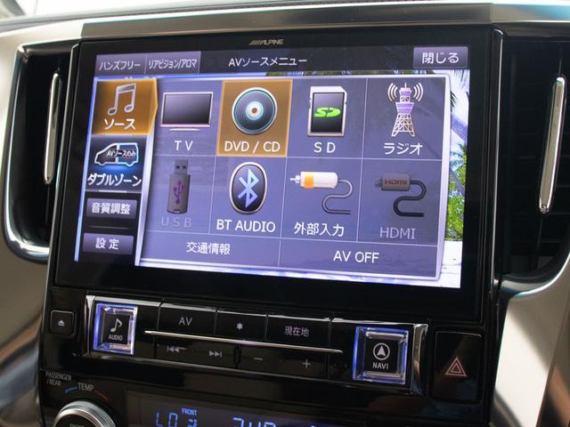 アルファード ２．５Ｇ　（禁煙車）（ＴＲＤフルエアロ）（ＲＡＹＳ１９インチアルミ）（アルパインＢＩＧ－Ｘ１１型ナビ）後席モニター／冷暖房ベージュ革／トヨタセーフティセンス／踏み間違い防止装置／両側自動ドア／パワーバックドア／（6枚目）