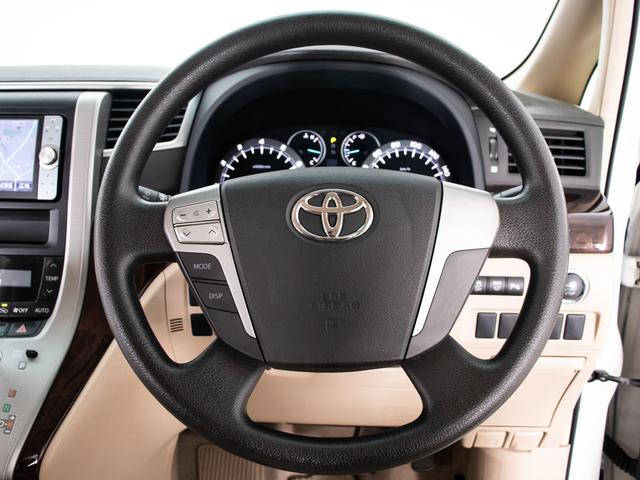 アルファード ２４０Ｘ　（禁煙車）（点検記録簿１０枚）（８人乗りフルフラットシート）（ロクサーニ１９インチアルミ）両側自動ドア／純正ＨＤＤナビ／後席モニター／ベージュ革調シートカバー／バックカメラ／Ｂｌｕｅｔｏｏｔｈ接続（17枚目）