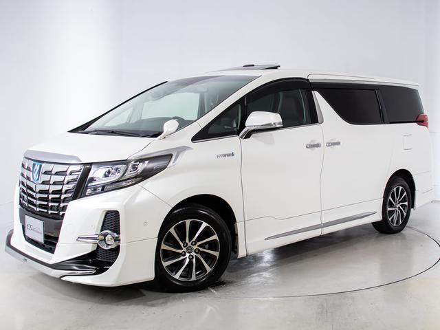 アルファードハイブリッド ＳＲ　Ｃパッケージ　（禁煙車）（サンルーフ）（モデリスタフルエアロ）（黒本革）ＪＢＬサウンド／パーキングアシスト／後席モニター／両側自動ドア／パワーバックドア／バックカメラ／ＡＣ１００Ｖ電源／クリアランスソナー／（13枚目）