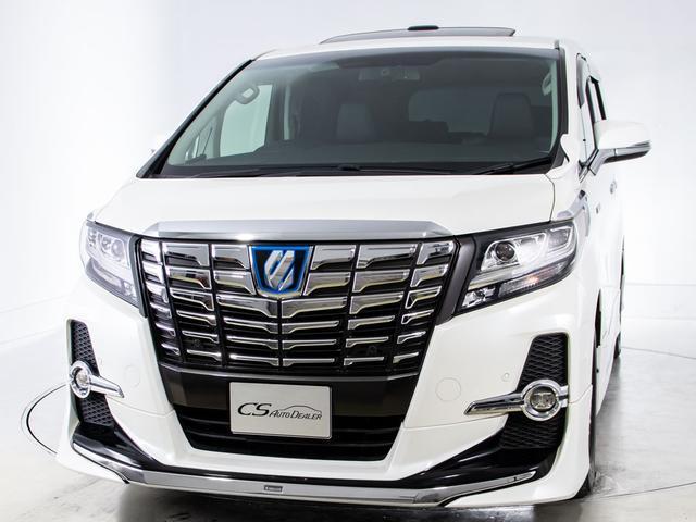 アルファードハイブリッド ＳＲ　Ｃパッケージ　（禁煙車）（サンルーフ）（モデリスタフルエアロ）（黒本革）ＪＢＬサウンド／パーキングアシスト／後席モニター／両側自動ドア／パワーバックドア／バックカメラ／ＡＣ１００Ｖ電源／クリアランスソナー／（17枚目）