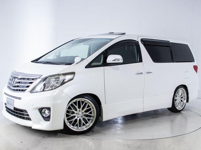 アルファード 240S (禁煙車)(サンルーフ)(社外20インチアルミ&ダウンサス)(両側自動ドア)純正HDDナビ/後席モニター/バックカメラ/クリアランスソナー/ビルトインETC/Bluetooth接続/フルセグTV/(13枚目)