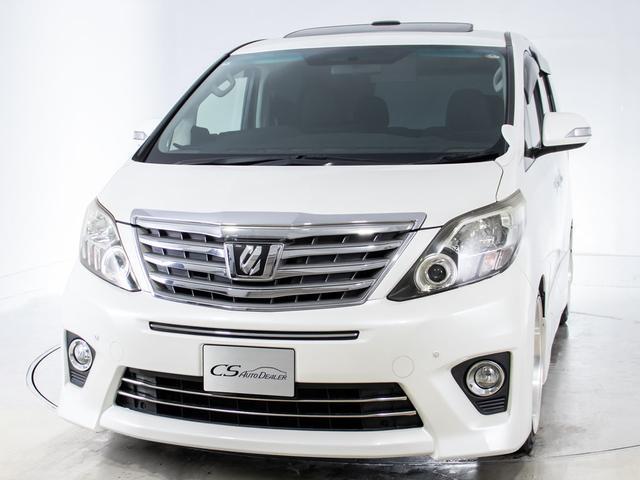 アルファード 240S (禁煙車)(サンルーフ)(社外20インチアルミ&ダウンサス)(両側自動ドア)純正HDDナビ/後席モニター/バックカメラ/クリアランスソナー/ビルトインETC/Bluetooth接続/フルセグTV/(16枚目)