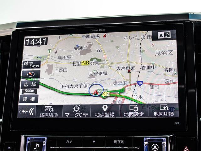 ヴェルファイア 3.5ZA Gエディション (禁煙車)(社外20インチアルミ)(サンルーフ)(黒本革)社外エアロ/リアTRD/アルパインBIG-X10型ナビ/後席モニター/両側自動ドア/パワーバックドア/AC100V電源/クルーズコントロール(9枚目)