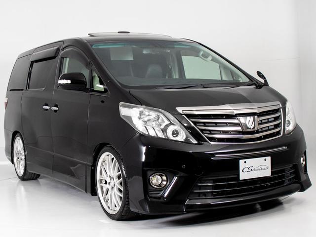 アルファード ２４０Ｓ　タイプゴールド　（禁煙車）（サンルーフ）（ＷＯＲＫ２０インチアルミ）（ダウンサス）純正ＨＤＤナビ／後席モニター／専用黒ハーフレザーシート／両側自動ドア／パワーバックドア／クルーズコントロール／クリアランスソナー／（12枚目）