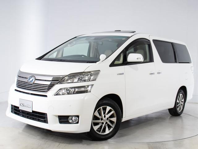 ヴェルファイアハイブリッド Ｖ　Ｌエディション　（禁煙）（サンルーフ）（ベージュ本革）（後席モニター）前車追従レーダークルーズ／衝突被害軽減装置／車線逸脱防止装置／両側自動ドア／パワーバックドア／シートヒーター／エグゼクティブシート／１５００Ｗ給電（13枚目）