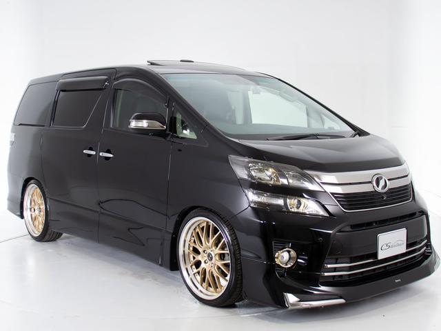 ヴェルファイア 2.4Z ゴールデンアイズII (サンルーフ)(点検記録簿12枚)(モデリスタフルエアロ)(社外21インチアルミ&ダウンサス)プレミアムサウンド/全方位カメラ/後席モニター/両側自動ドア/パワーバックドア/クルーズコントロール/(17枚目)