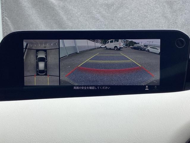 MAZDA3ファストバック 2.0 20S 100周年 特別記念車 赤革 ナビ ETC2.0 ドラレコ 360度ビューモニター スマートブレーキサポート フルセグ 車線逸脱警報 パーキングセンサー ワンオーナー シートヒーター DVD ドラレコ オートライト ETC(5枚目)