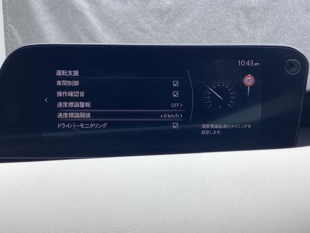 MAZDA3ファストバック 2.0 20S 100周年 特別記念車 赤革 ナビ ETC2.0 ドラレコ 360度ビューモニター スマートブレーキサポート フルセグ 車線逸脱警報 パーキングセンサー ワンオーナー シートヒーター DVD ドラレコ オートライト ETC(15枚目)