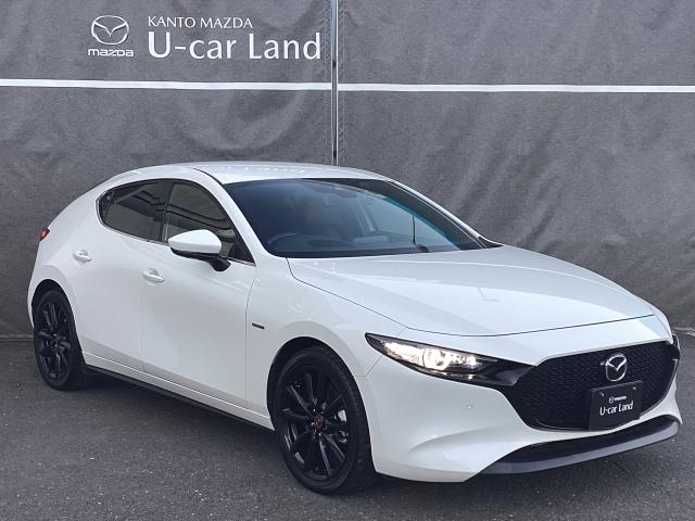 MAZDA3ファストバック 2.0 20S 100周年 特別記念車 赤革 ナビ ETC2.0 ドラレコ 360度ビューモニター スマートブレーキサポート フルセグ 車線逸脱警報 パーキングセンサー ワンオーナー シートヒーター DVD ドラレコ オートライト ETC(40枚目)