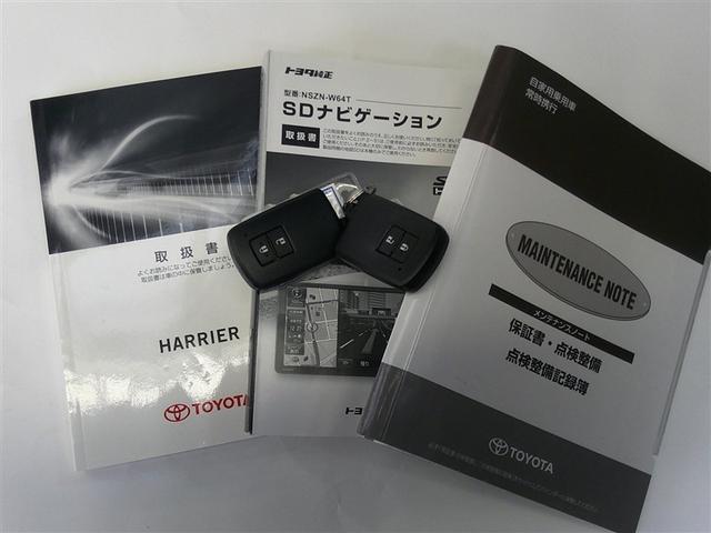 ハリアー エレガンス　イモビ　点検記録簿　スマ－トキ－　サイドエアバッグ　クルコン　横滑防止装置　ナビＴＶ　メモリナビ　ＥＴＣ車載器　キーレス　ＬＥＤヘッド　フルオートエアコン　パワステ　アルミホイール　助手席エアバッグ（15枚目）