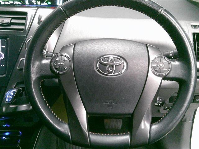 プリウスα G チューン ブラック 盗難防止システム オートエアコン ドラレコ メモリーナビ オートクルーズコントロール パワーステアリング 地デジ パワーウィンドウ ETC DVD AW ABS ナビTV 記録簿 横滑り防止機能(9枚目)