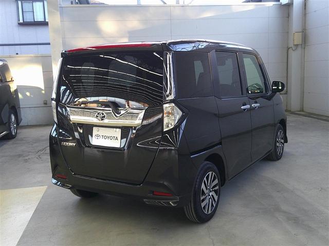 ルーミー カスタムG アイドリング 両側電動SD LEDヘット バックビューモニター 衝突回避ブレーキ 地デジ スマートキー メモリナビ クルーズコントロール 点検記録簿 DVD ETC ドライブレコーダー 1オーナー(4枚目)