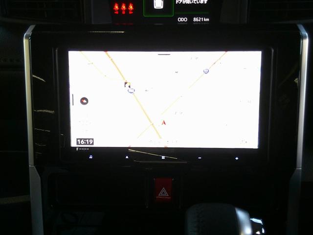 ルーミー カスタムG アイドリング 両側電動SD LEDヘット バックビューモニター 衝突回避ブレーキ 地デジ スマートキー メモリナビ クルーズコントロール 点検記録簿 DVD ETC ドライブレコーダー 1オーナー(6枚目)