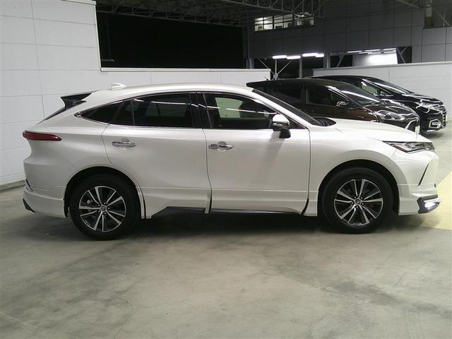 ハリアー Ｇ　衝突回避ブレーキ　セキュリティーアラーム　ＡＡＣ　バックモニタ－　記録簿有　エアロ　１オーナ　ＬＥＤランプ　スマキー　キーフリー　ＡＷ　ＥＴＣ車載器　ＰＳ　パワーウインドウ　ナビ　パワ－シ－ト　ＡＢＳ（3枚目）