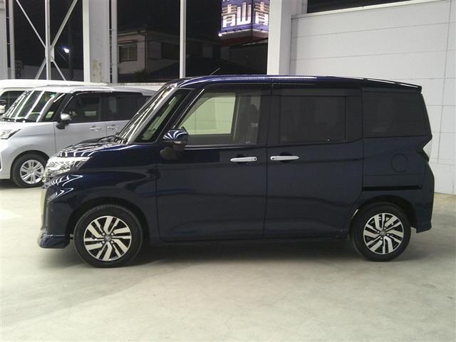 ルーミー カスタムG 両側電動SD LEDヘット バックビューモニター 衝突回避ブレーキ 地デジ メモリナビ クルーズコントロール 点検記録簿 DVD ETC ドライブレコーダー オートエアコン アルミホイール ナビ&TV(3枚目)