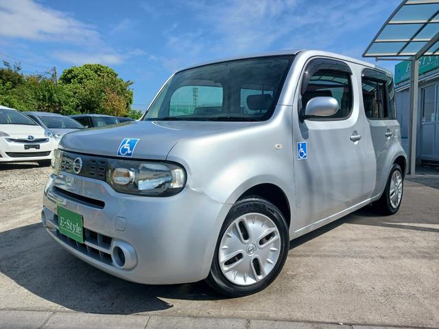 キューブ 　福祉車両　スローパー　電動ウインチ　プッシュスタート　スマートキー　ナビ　ＴＶ　ＢＴ　ドライブレコーダー付　８ナンバー４人乗り（2枚目）