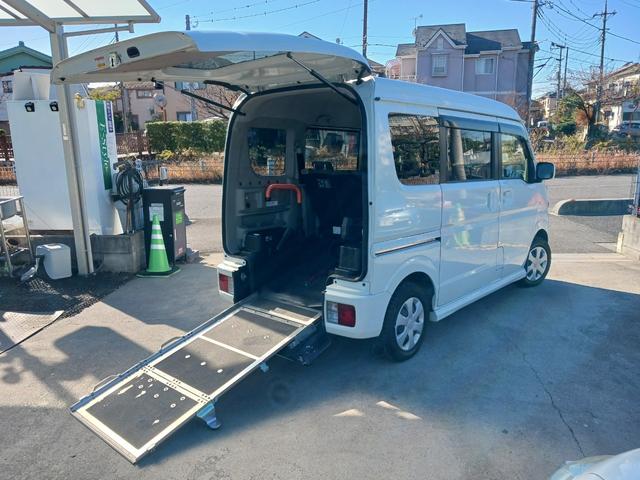 ＮＶ１００クリッパーリオ 　ターボ　福祉車両　スローパー　電動ウインチ　後席付４人乗り　ナビ　ＢＴ　Ｂカメラ　ドラレコ　軽減ブレーキ　横滑り防止　型式３ＢＡ　１オーナー車（20枚目）