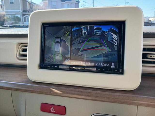 アルトラパン Ｘ　全方位モニターＰＫＧ　スマートキー　ナビ　ＴＶ　ＢＴ　ＥＴＣ　前後ドラレコ　運転席シートヒーター　アイドリングストップ　アルミ　横滑り防止　レーダーブレーキサポート（8枚目）