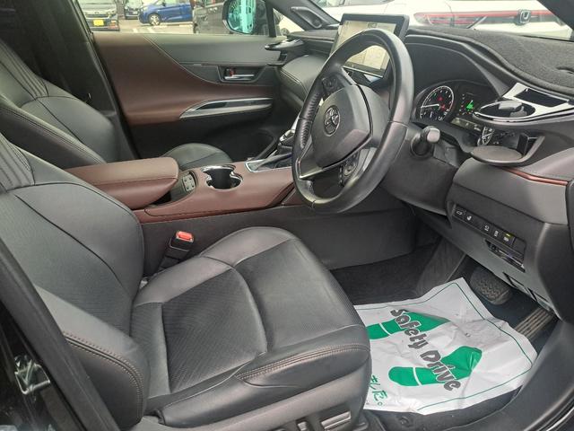 ハリアー Ｚレザーパッケージ　純正ナビゲーション　３６０度カメラ　ＥＴＣ　モデリスタフルエアロ　純正アルミホイール　ＬＥＤヘッドライト　スマートキーシートエアコン　シートヒーター　純正前後ドライブレコーダー　ローダウン　クリソナ（6枚目）