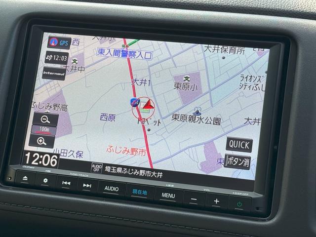 ヴェゼル ハイブリッドX・ホンダセンシング 純正メモリーナビゲーション ドライブレコーダー ETC車載器 バックカメラ パーキングセンサー 純正アルミホイール LEDヘッドライト コーナーセンサー 地デジ Aクルーズ Bモニ スマキー VSA(9枚目)