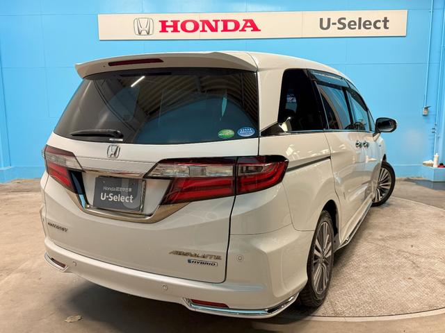 オデッセイハイブリッド ハイブリッドアブソルート・ＥＸホンダセンシング　メーカー装着メモリーナビゲーション　３６０度マルチビューカメラ　シートヒーターＥＴＣ　後席モニター　ＨＤＭＩ接続　スマートキー　パワーシート　衝突被害軽減Ｓ　Ｂカメラ　ＰＷシート　ＬＥＤライト　ＵＳＢ（2枚目）