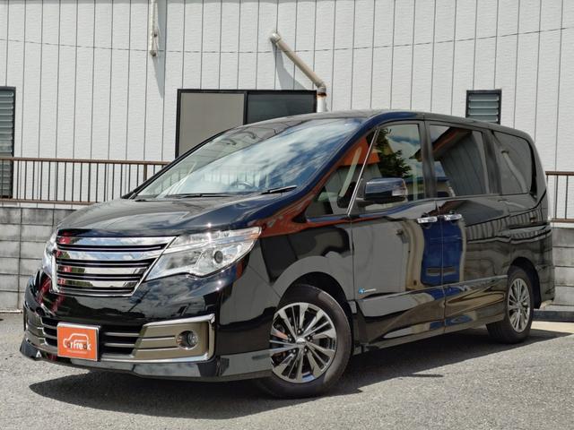 セレナ ライダー　ブラックライン　Ｓ－ハイブリッド　後期型　整備記録簿　禁煙車　両側パワースライドドア　ナビ　ＴＶ　ＤＶＤビデオ　Ｂｌｕｅｔｏｏｔｈ　バックカメラ　フリップダウンモニター　純正フルエアロ　ＬＥＤヘッドライト　修復歴なし　車検整備付き（64枚目）