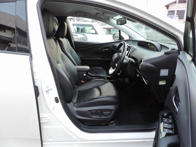 プリウス Aプレミアム トヨタセーフティセンス 純正ナビ フルセグTV Bカメラ 本革シート BSM LEDヘッドライト ビルトインETC クリアランスソナー シートヒーターレーダークルーズ 社外15インチアルミスマートキー(15枚目)