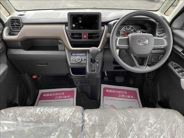 ムーヴ Ｘ　届出済未使用車　両側スライドドア（片側電動スライドドア）　衝突軽減ブレーキシステム　　ＬＥＤヘッドライト　コーナーセンサー付き　パーキングセンサー　禁煙車　パワーステアリング　修復歴無（13枚目）