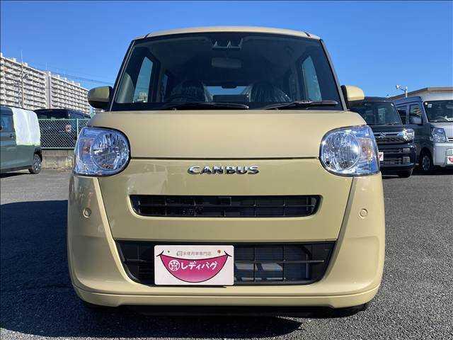 ムーヴキャンバス セオリーX 届出済未使用車 両側電動スライドドア 衝突軽減ブレーキシステム アイドリングストップ コーナーセンサー パーキングセンサー オートエアコン スマートキー 禁煙車 パワーステアリング 修復歴無(5枚目)