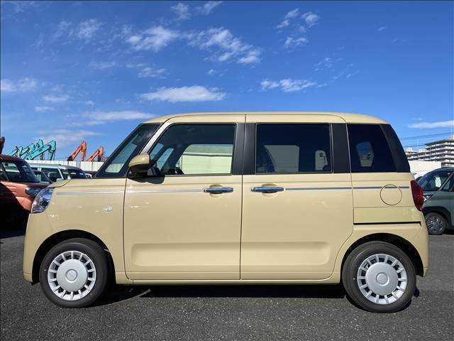 ムーヴキャンバス セオリーX 届出済未使用車 両側電動スライドドア 衝突軽減ブレーキシステム アイドリングストップ コーナーセンサー パーキングセンサー オートエアコン スマートキー 禁煙車 パワーステアリング 修復歴無(6枚目)