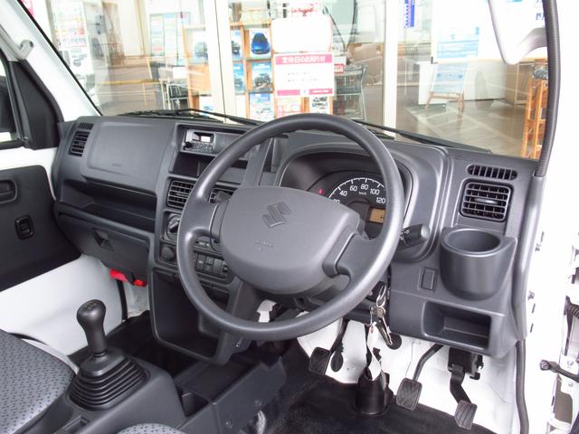 キャリイトラック ＫＣエアコン・パワステ　７型　衝突被害軽減装置　４ＷＤ　５速マニュアル　デュアルカメラブレーキサポート　リアパーキングセンサー　エアコン　パワステ　ＡＭ／ＦＭラジオ　オートライト（18枚目）