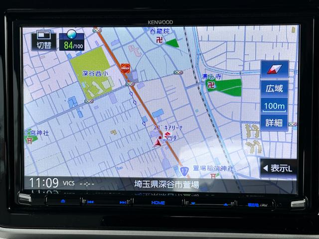 スペーシア ＨＹＢＲＩＤ　Ｘ　３型　衝突被害軽減ブレーキ　リヤパーキングセンサー　ナビゲーション　バックアイカメラ　ドライブレコーダー　ＥＴＣ　オートライト　シートヒーター　後席両側パワースライドドア　スマートキー（9枚目）