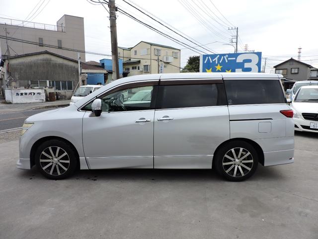 エルグランド ２５０ハイウェイスター　スマートキー　両側パワースライドドア　２２５／５５／１８社外アルミ　タイヤ５分山　ＥＴＣ　前後クリアランスソナー　ＨＤＤナビ　ＣＤ　ＤＶＤ再生　地デジフルセグ　フリップダウンモニター　バックカメラ（6枚目）