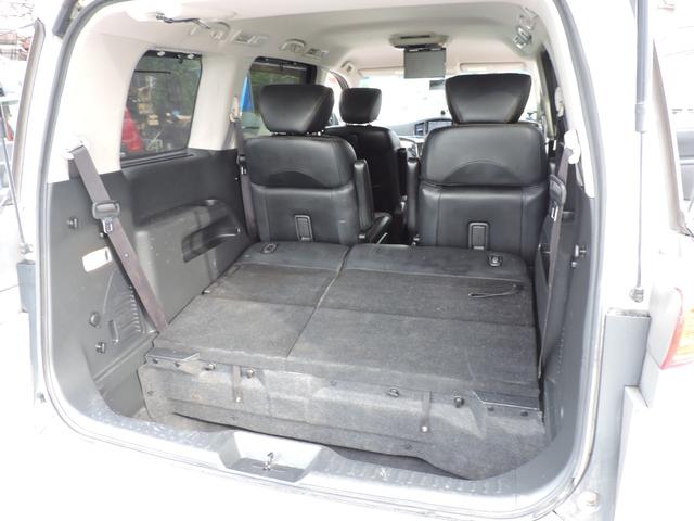 エルグランド ２５０ハイウェイスター　スマートキー　両側パワースライドドア　２２５／５５／１８社外アルミ　タイヤ５分山　ＥＴＣ　前後クリアランスソナー　ＨＤＤナビ　ＣＤ　ＤＶＤ再生　地デジフルセグ　フリップダウンモニター　バックカメラ（43枚目）