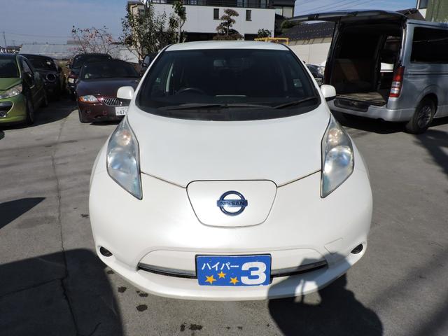 リーフ Ｓ　１２セグメント満充電時１４１キロ表示　スマートキー２個　ステアリングヒーター　シートヒーター　ＳＤナビ　ＣＤ　ブルートゥースオーディオ　２０５／５５／１６フロントタイヤ２本交換（2枚目）