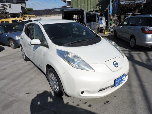 リーフ Ｓ　１２セグメント満充電時１４１キロ表示　スマートキー２個　ステアリングヒーター　シートヒーター　ＳＤナビ　ＣＤ　ブルートゥースオーディオ　２０５／５５／１６フロントタイヤ２本交換（3枚目）