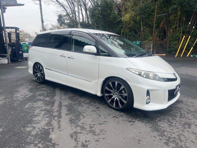 エスティマ アエラス　プレミアムエディション　スマートキー　プッシュスタート　両側パワースライドドア　　純正ナビ　ＴＶ　バックカメラ　ハーフレザーシート　車高調　２０インチアルミドライブレコーダー　走行無制限一年保証（7枚目）