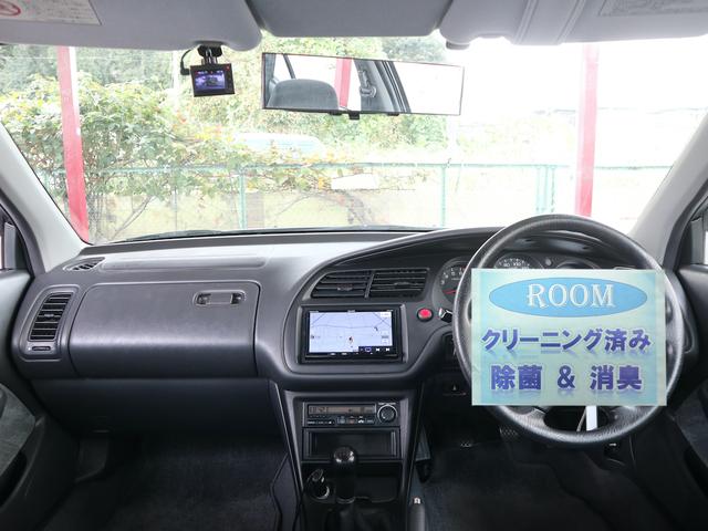 １．８ＶＴＳ　１．８Ｌ　５速ＭＴ　社外ＳＤナビ　バックカメラ　ＣＤ／ＤＶＤ／フルセグＴＶ／ミュージックサーバー再生　ＨＩＤライト　ドアバイザー　純正１５インチアルミ　エアコン　パワステ　パワーウインド　ＡＢＳ(2枚目)